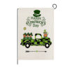 Wholesale Green St. Patrick's Day Linen Garden Flag