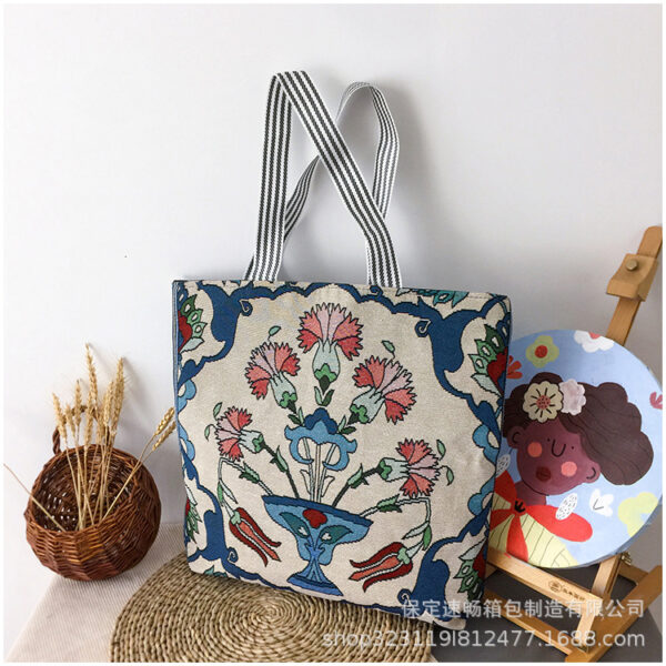 23279655323_1935978468 Wholesale Myanmar Thailand Big Flower Canvas Shoulder Bag