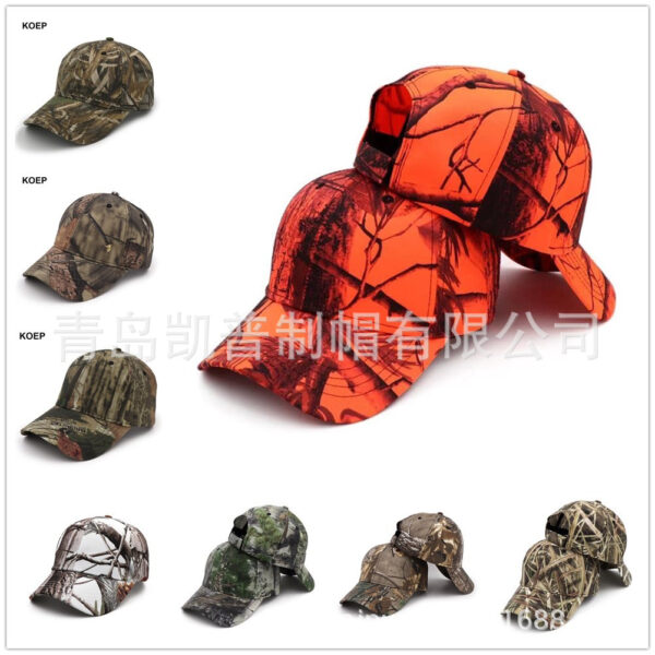 Wholesale Camouflage Hat Tree Fan Cotton Baseball Cap