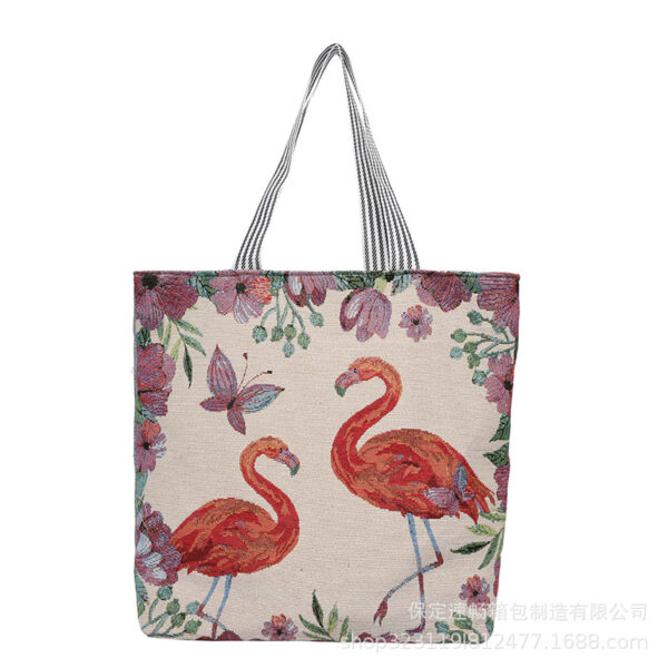 Wholesale Ethnic Style Canvas Shopping Bag