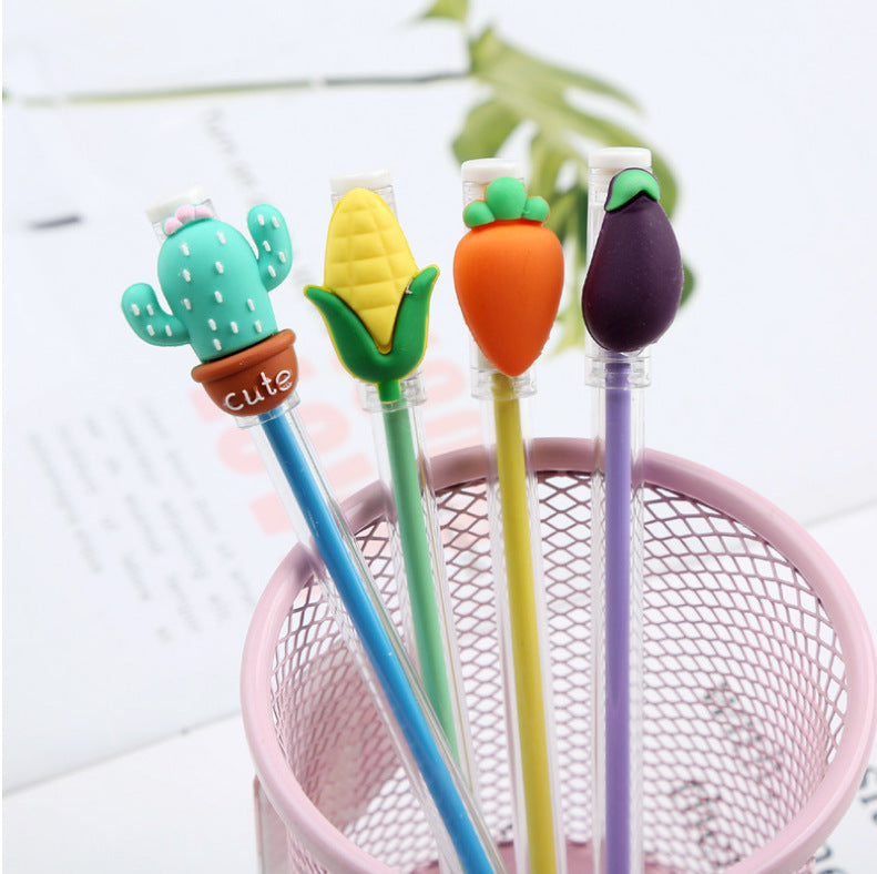 Wholesale Plastic Cartoon Simulation Vegetable Gel Pen