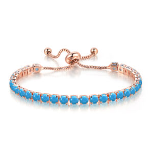 Rose Gold + Blue Turquoise