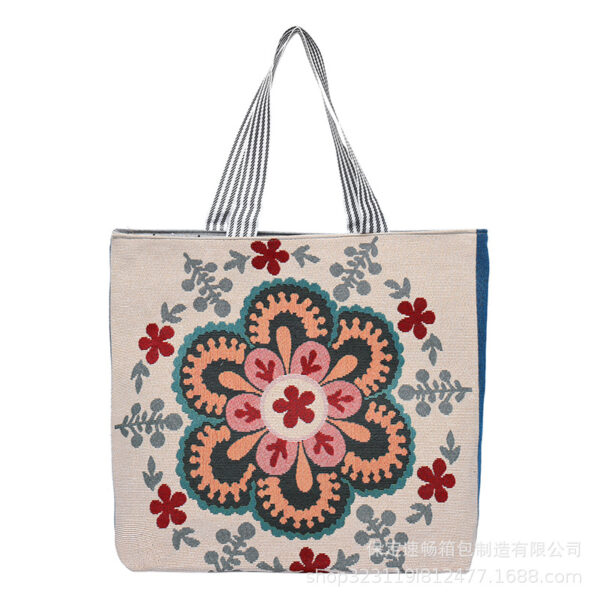 23391346737_1935978468 Wholesale Myanmar Thailand Big Flower Canvas Shoulder Bag