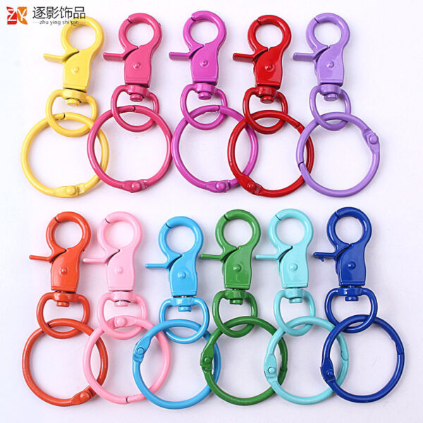 23393969978_1282425267 Wholesale Color Baking Paint Lobster Zinc Alloy Keychains