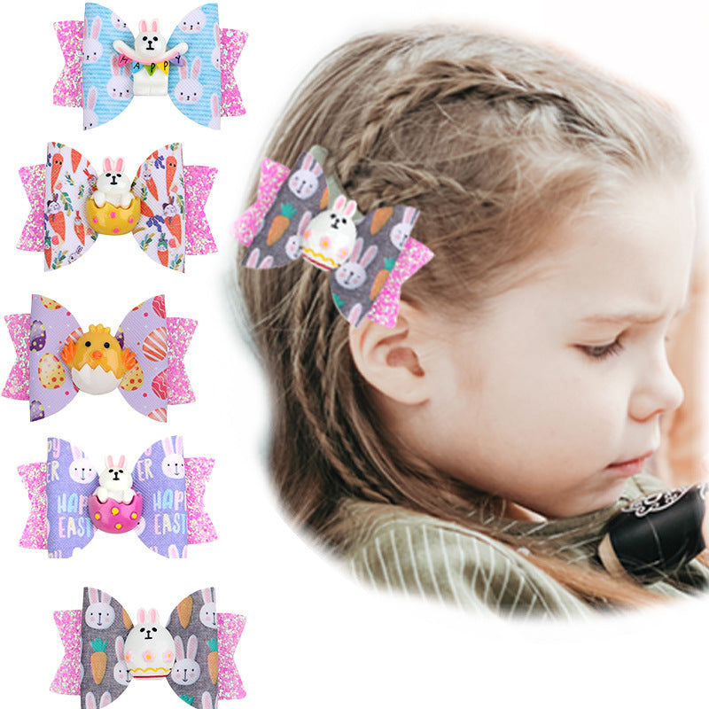 Wholesale Easter Es Cloth Hair Clips