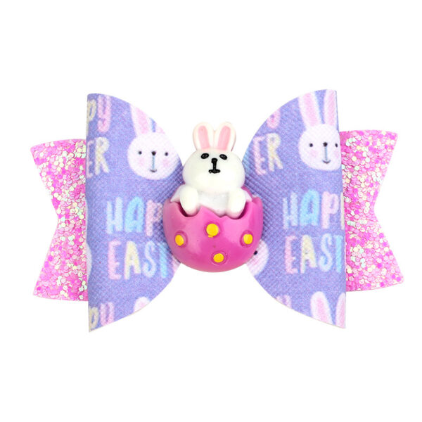 Wholesale Easter Eggs Cloth Hair Clips