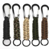 Wholesale Hand-woven Seven Core Ribbon Outdoor Sports Hiking Buckle Keychain