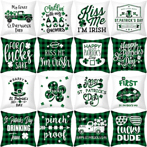 23473405921_1484136093-1 Wholesale of Green St. Patrick's Day Peach Skin Velvet Printed Pillow Covers