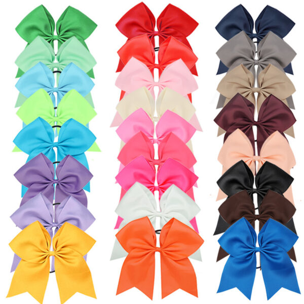 23567299730_1102516687 Wholesale Kids Bows 8 Inch Cheerleader Swallowtail Fishtail Hair Scrunchies