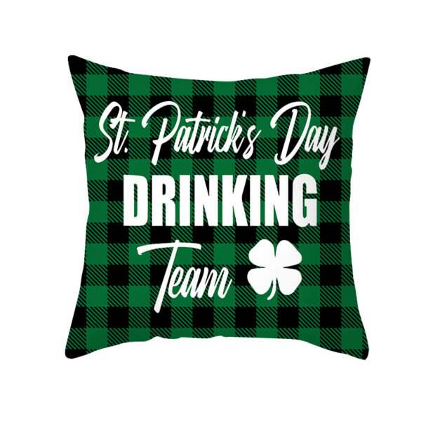 23571869310_1484136093 Wholesale of Green St. Patrick's Day Peach Skin Velvet Printed Pillow Covers