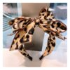 Wholesale Vintage Leopard Print Multi-layer Bow Headband