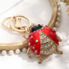 Wholesale Diamond Beetle Alloy Keychains