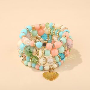 B0013-peach heart Light Mix