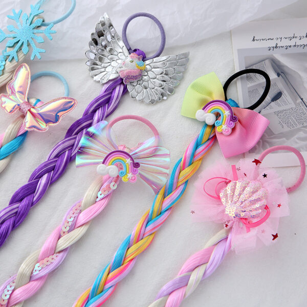 23670488977_484551013 Wholesale Colorful Wig Braid Fabric Hair Scrunchies
