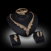 Wholesale Alloy Necklace Earrings Jewelry Set Four Pieces