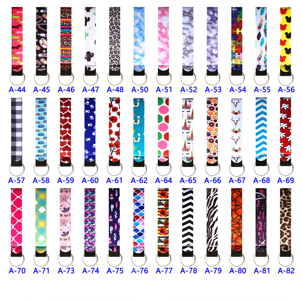 Wholesale Rubber Lanyard Wrist Keychain Aessories