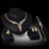 Wholesale Alloy Jewelry Set Necklace Earrings Four Pieces Set