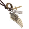 2428509864_1951107721 Wholesale Angel Wings Genuine Leather Necklaces