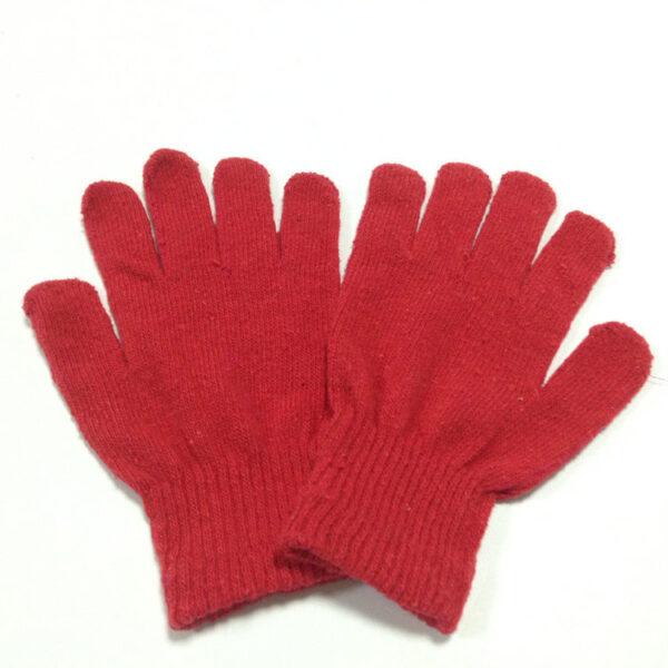 2462028123_579133254 Wholesale Winter Warm Five Finger Gloves Solid Color Acrylic Knitted Gloves