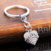 Wholesale Love Alloy Diamond Engraving Key Chain
