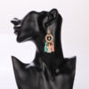 Wholesale Boho Fabric Tassel Earrings