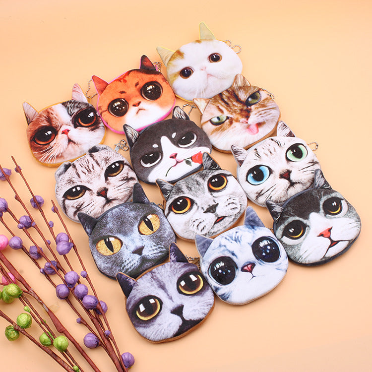 Wholesale Plush Cloth Kitten Series Wallet