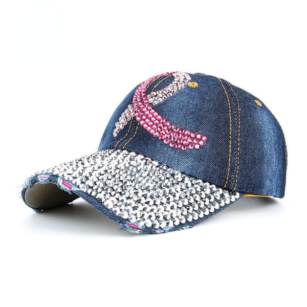 26109dc768f3ad48808d52b07f0501cb-1 Wholesale Denim Dot Diamond Baseball Cap