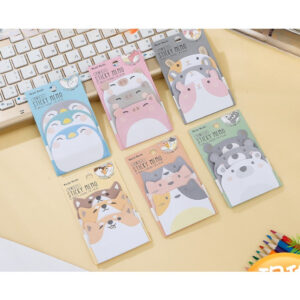 Wholesale of Paper Cartoon Animal Shaped Sticky Notes
