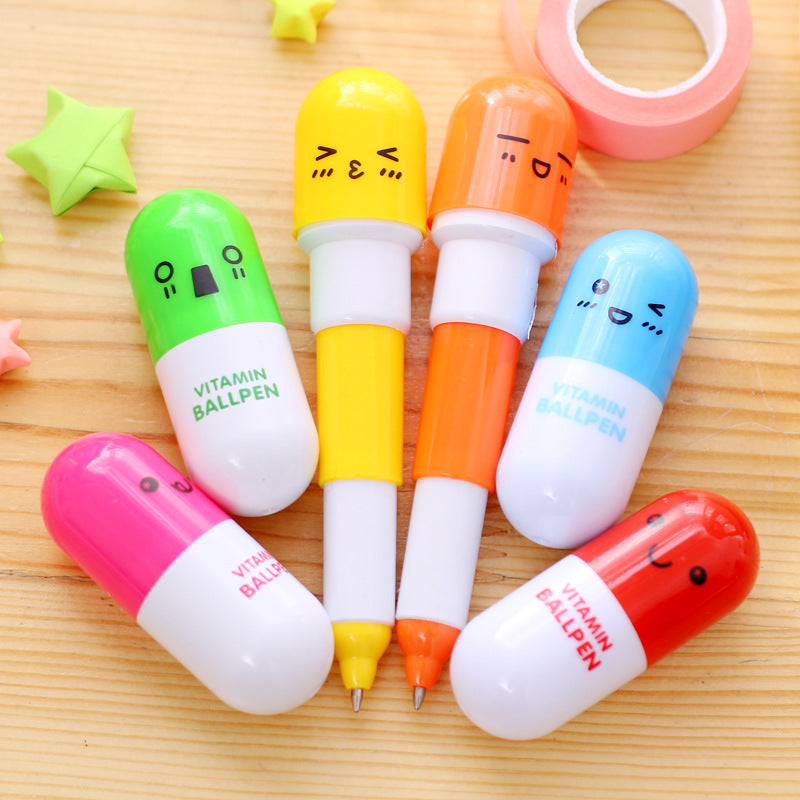 Wholesale Plastic Retractable Pill Ballint Ballint Pen
