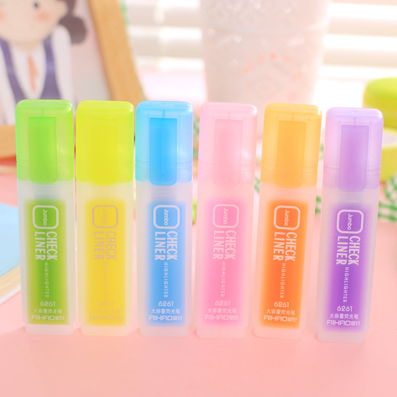 Wholesale Large Capacity Highlighter Plastic Ballint Pen
