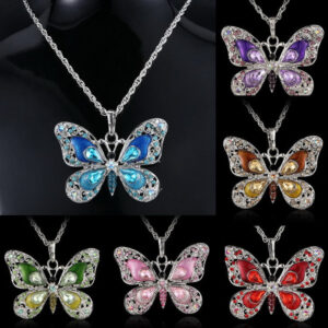 Wholesale Multicolor Butterfly Alloy Necklaces