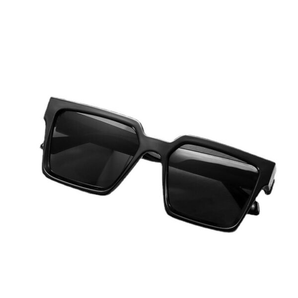 Wholesale Large Frame Retro Square Wide Edged PC Sunglasses