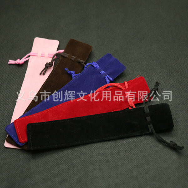 Wholesale Double-sided Thickened Velvet Pen Copper Pen Gift Pen Case