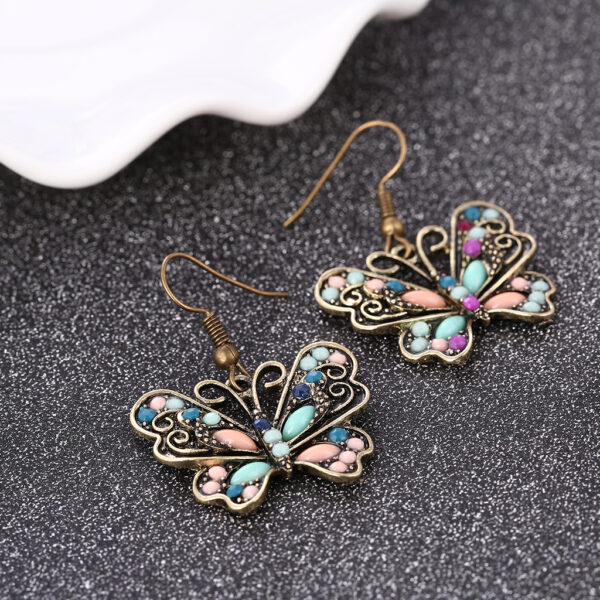 Wholesale Vintage Bohemian Ethnic Style Butterfly Earrings