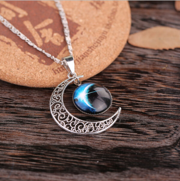 2892572772_1780597061 Wholesale Starry Sky Moon Time Gemstone Necklace