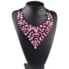 Wholesale Hollow Multi-color Alloy Diamond Necklace