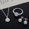 2969157775_1917884442 Wholesale Zircon Crystal Alloy Rings Necklace Set of Three
