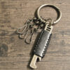Wholesale Bottle Opener Retro Cowhide Men's Keychain