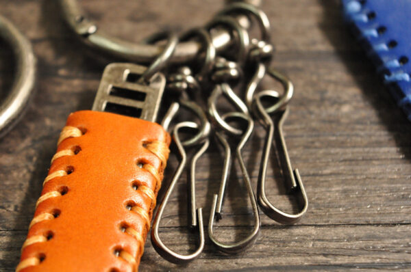 Wholesale Bottle Opener Retro Cowhide Men's Keychain