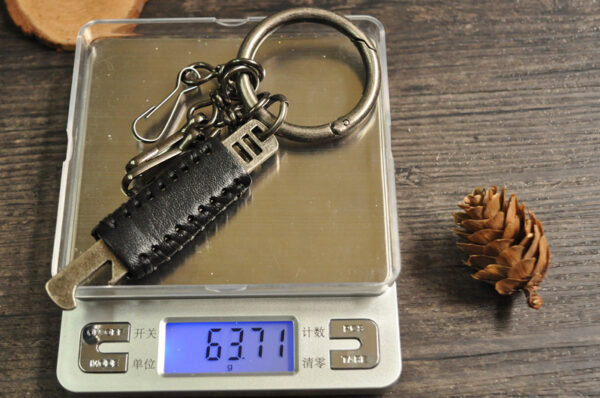 Wholesale Bottle Opener Retro Cowhide Men's Keychain