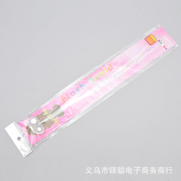 Wholesale Plastic LED Luminous Braided Hair Clips