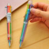 Wholesale Push Plastic Cartoon Multi-color Pens, Ballpoint Pens
