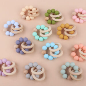 Wholesale Baby Beech Teether Bracelet Baby Supplies