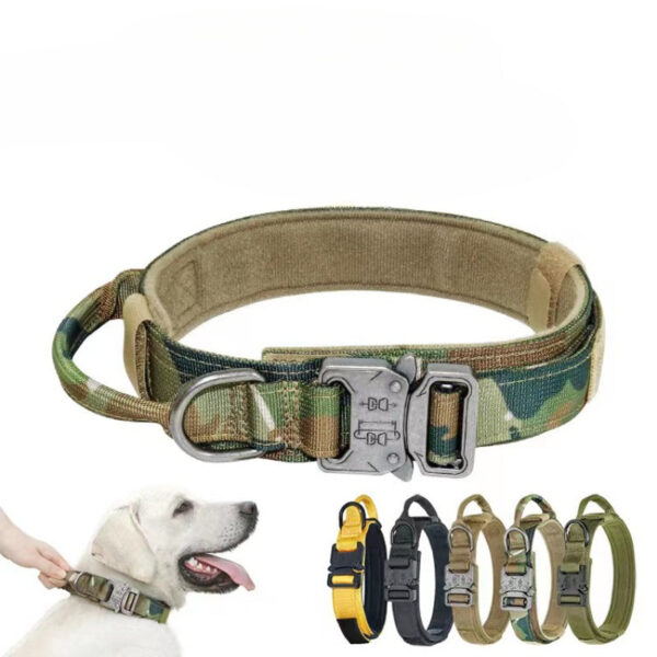 2a6bf9b86757fb3bbe63479383ada408 Wholesale Outdoor Nylon Water Repellent Adjustable Tactical Dog Collar