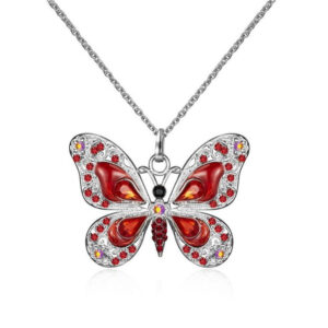 Wholesale Vintage Multicolored Butterfly Alloy Necklaces
