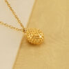 2c4d1bc8983741d780c94dc6d62c8237 Wholesale Stainless Steel 18k Gold Plated Durian Necklace Titanium Steel