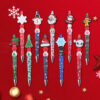 Wholesale Cartoon Christmas Silicone Handmade Plastic Beaded Pen