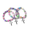 Wholesale Colorful Polymer Clay Cross Bracelet