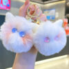 Wholesale Plush Kitten Head Keychain