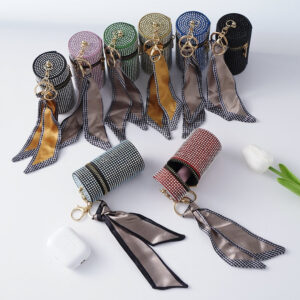 2ed3f6091af005009c1ea742c21b03fe Wholesale Rhinestone Lipstick Bag Coin Purse Silk Scarf Keychain